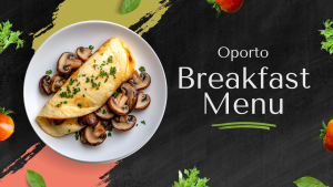 Oporto Menu Breakfast